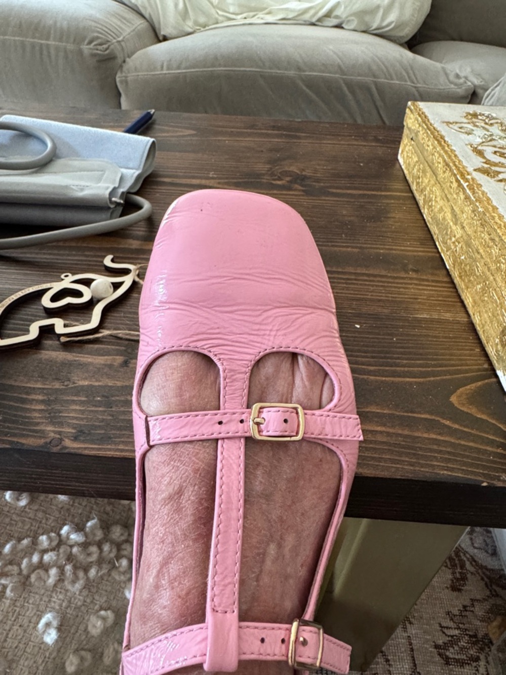 Cecelia New Tork pink patent leather mary Jane derby shoes
